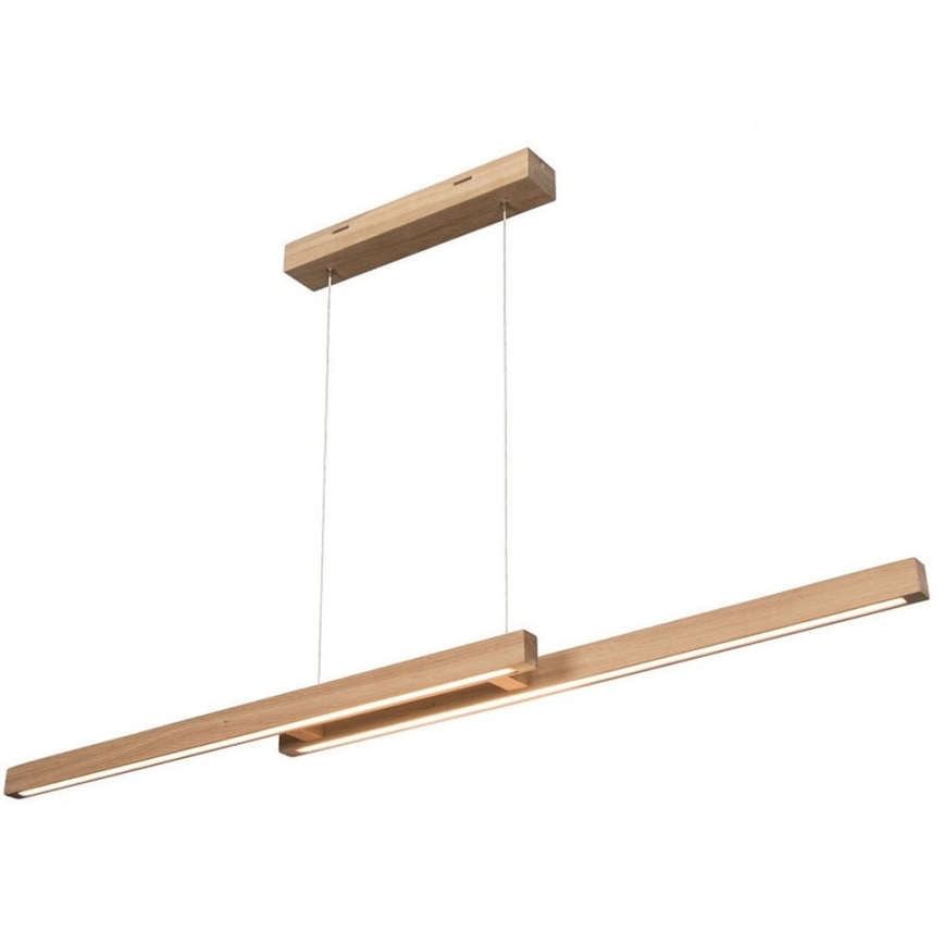 Lampadario a sospensione con filo LED dimmerabile SMAL 2xLED/22,5W/230V quercia
