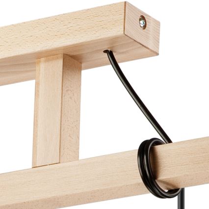 Lampadario a sospensione con filo LEON 3xE27/60W/230V - FSC certificato