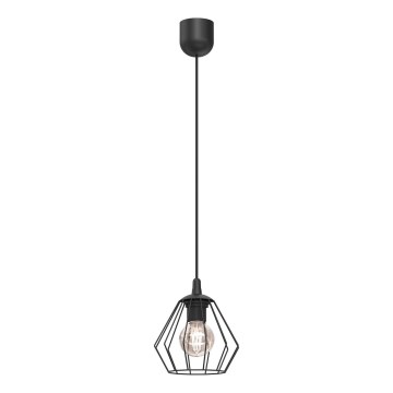Lampadario a sospensione con filo LETI 1xE27/15W/230V nero