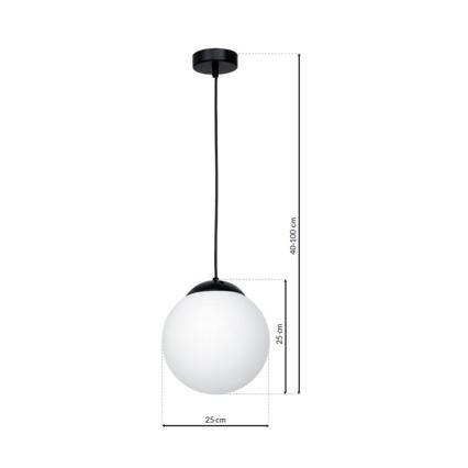 Lampadario a sospensione con filo LIMA 1xE27/60W/230V