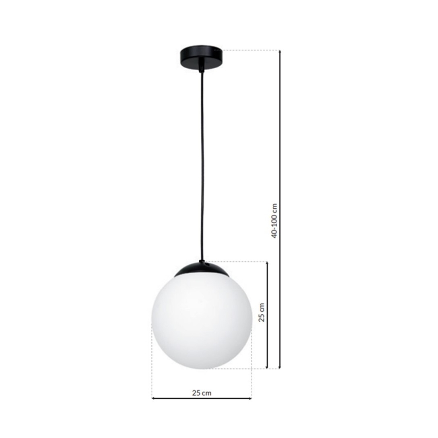 Lampadario a sospensione con filo LIMA 1xE27/60W/230V