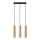 Lampadario a sospensione con filo LINO 3xGU10/40W/230V faggio