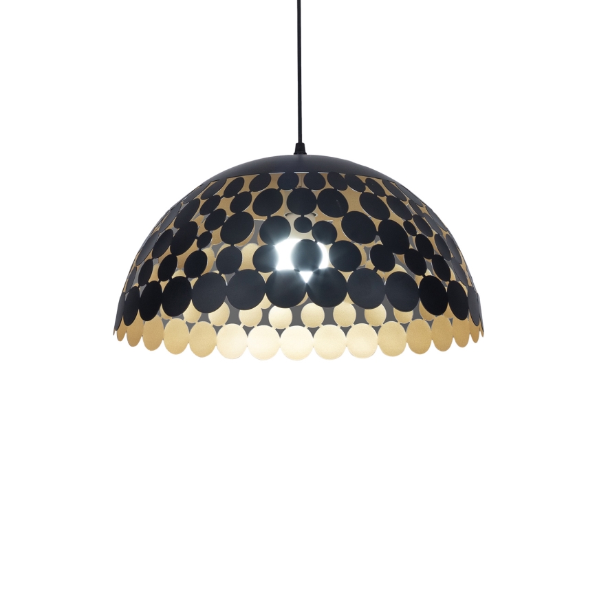 Lampadario a sospensione con filo LISA BLACK 1xE27/60W/230V