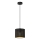 Lampadario a sospensione con filo LOFT SHADE 1xE27/60W/230V diametro 18 cm nero/oro