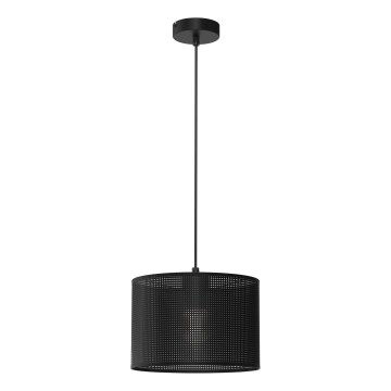 Lampadario a sospensione con filo LOFT SHADE 1xE27/60W/230V diametro 25 cm nero