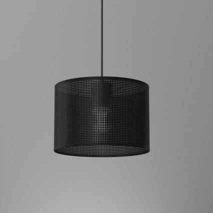 Lampadario a sospensione con filo LOFT SHADE 1xE27/60W/230V diametro 25 cm nero