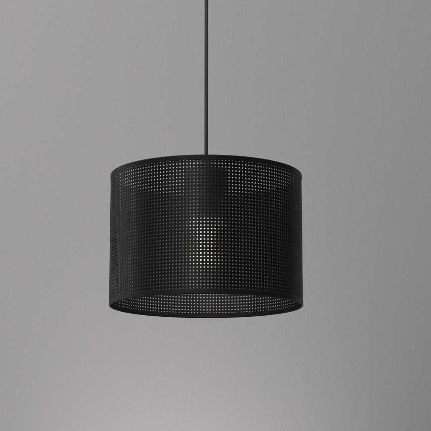 Lampadario a sospensione con filo LOFT SHADE 1xE27/60W/230V diametro 25 cm nero