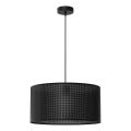Lampadario a sospensione con filo LOFT SHADE 1xE27/60W/230V diametro 40 cm nero