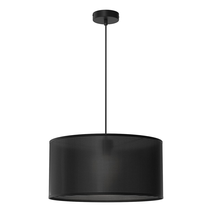 Lampadario a sospensione con filo LOFT SHADE 1xE27/60W/230V diametro 40 cm nero
