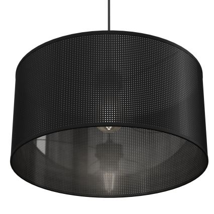 Lampadario a sospensione con filo LOFT SHADE 1xE27/60W/230V diametro 40 cm nero
