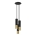 Lampadario a sospensione con filo LOOPEZ 3xGU10/10W/230V arrotondato nero/oro