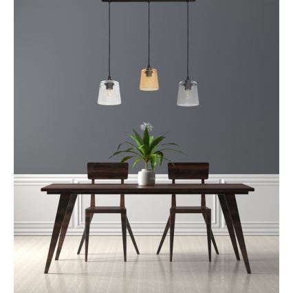Lampadario a sospensione con filo LUCEA 3xE27/15W/230V