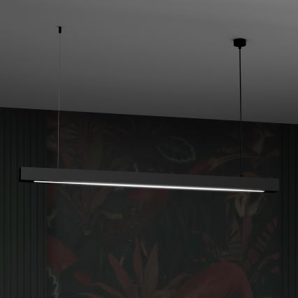 Lampadario a sospensione con filo LUNGO T8 1xG13/18W/230V nero