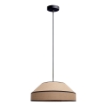Lampadario a sospensione con filo MANISO 1xE27/60W/230V diametro 45 cm beige