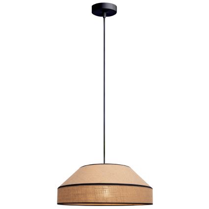 Lampadario a sospensione con filo MANISO 1xE27/60W/230V diametro 45 cm beige