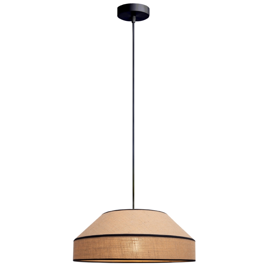 Lampadario a sospensione con filo MANISO 1xE27/60W/230V diametro 45 cm beige