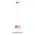 Lampadario a sospensione con filo MARION 1xE27/15W/230V diametro 29,5 cm bianco