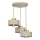 Lampadario a sospensione con filo MARTI 3xE27/15W/230V beige/oro