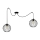 Lampadario a sospensione con filo MATT 2xE27/60W/230V ragno