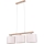Lampadario a sospensione con filo MERCEDES 3xE27/40W/230V color crema/quercia
