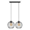 Lampadario a sospensione con filo MERCURE 2xE27/15W/230V