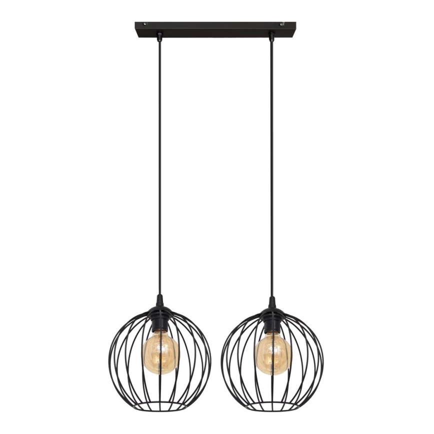 Lampadario a sospensione con filo MERCURE 2xE27/15W/230V