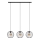 Lampadario a sospensione con filo MERCURE 3xE27/15W/230V nero