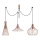 Lampadario a sospensione con filo MEZOPOTAMYA 3xE27/40W/230V ragno