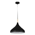 Lampadario a sospensione con filo MIKO 1xE27/60W/230V diametro 32 cm nero