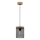 Lampadario a sospensione con filo MONSUN 1xE27/60W/230V pino