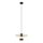 Lampadario a sospensione con filo MONTANA 1xE27/15W/230V diametro 30 cm oro/nero