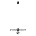 Lampadario a sospensione con filo MONTANA 1xE27/15W/230V diametro 45 cm nero