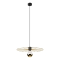 Lampadario a sospensione con filo MONTANA 1xE27/15W/230V diametro 45 cm oro/nero