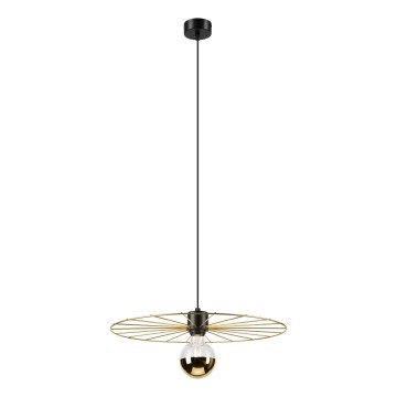Lampadario a sospensione con filo MONTANA 1xE27/15W/230V diametro 45 cm oro/nero