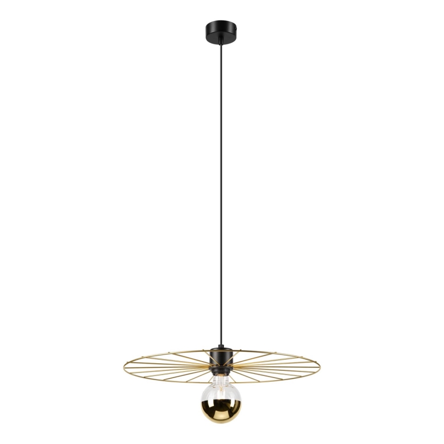 Lampadario a sospensione con filo MONTANA 1xE27/15W/230V diametro 45 cm oro/nero
