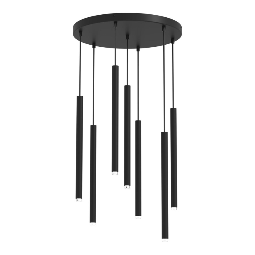 Lampadario a sospensione con filo MONZA 7xG9/8W/230V nero
