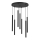 Lampadario a sospensione con filo MONZA 7xG9/8W/230V nero