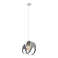 Lampadario a sospensione con filo MOONLIGHT 1xE27/15W/230V grigio
