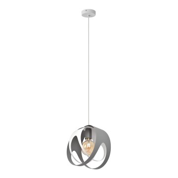 Lampadario a sospensione con filo MOONLIGHT 1xE27/15W/230V grigio