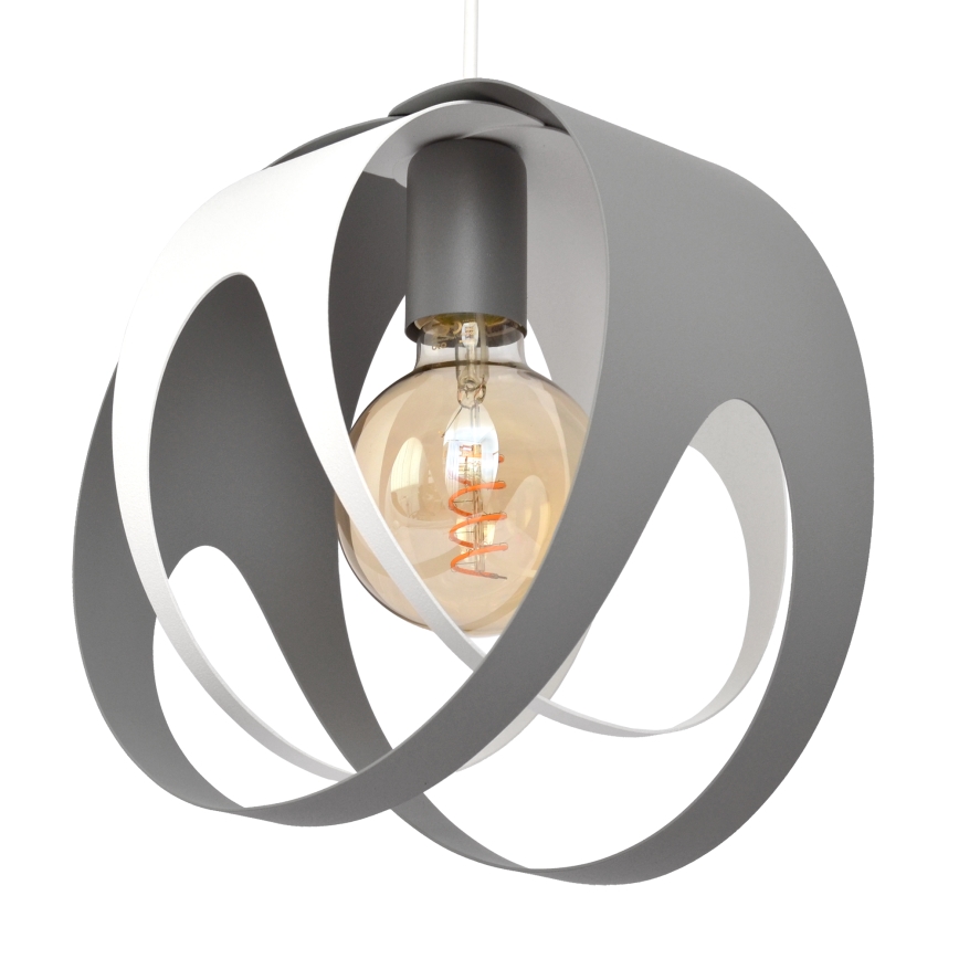 Lampadario a sospensione con filo MOONLIGHT 1xE27/15W/230V grigio
