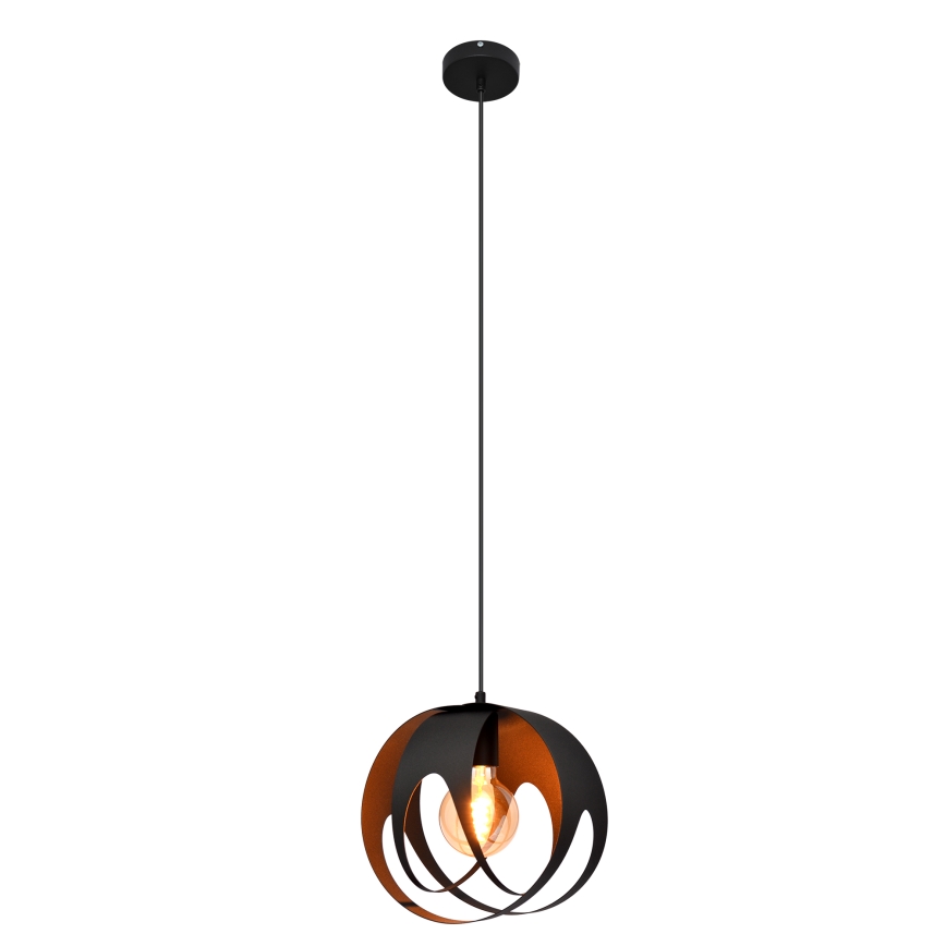 Lampadario a sospensione con filo MOONLIGHT 1xE27/15W/230V nero