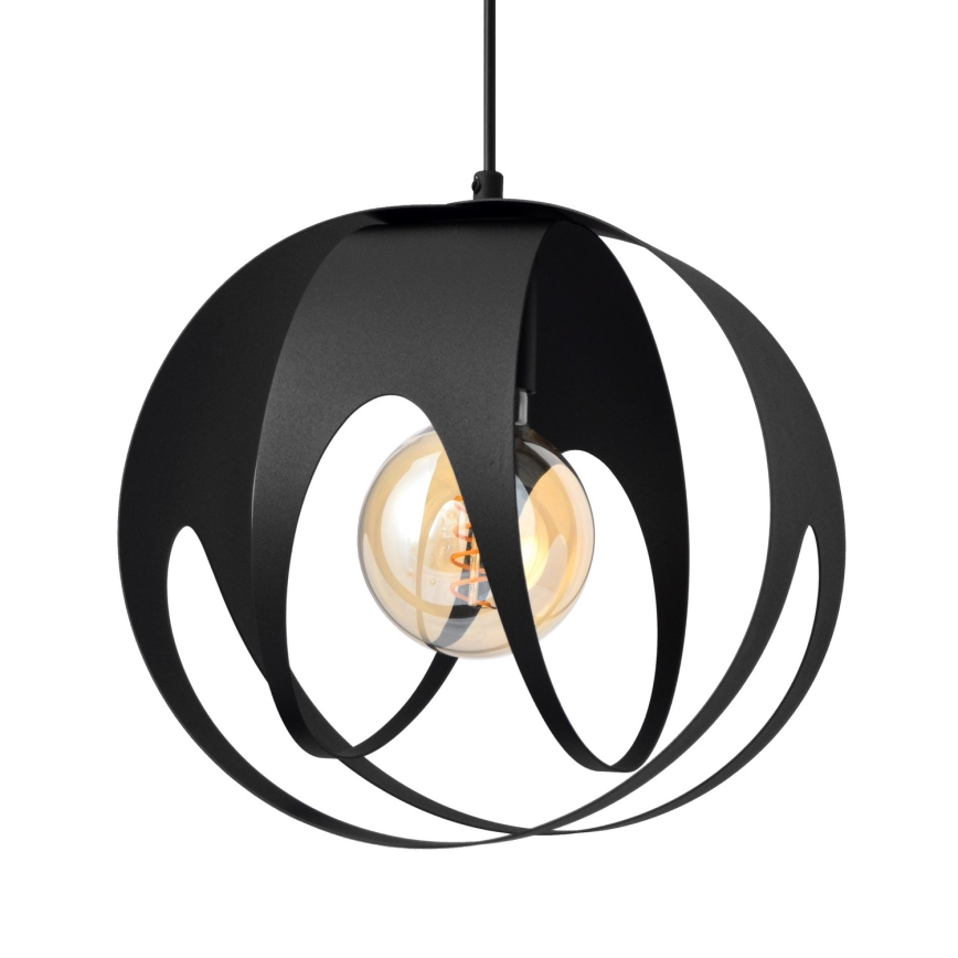 Lampadario a sospensione con filo MOONLIGHT 1xE27/15W/230V nero