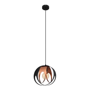 Lampadario a sospensione con filo MOONLIGHT 1xE27/15W/230V nero/rame