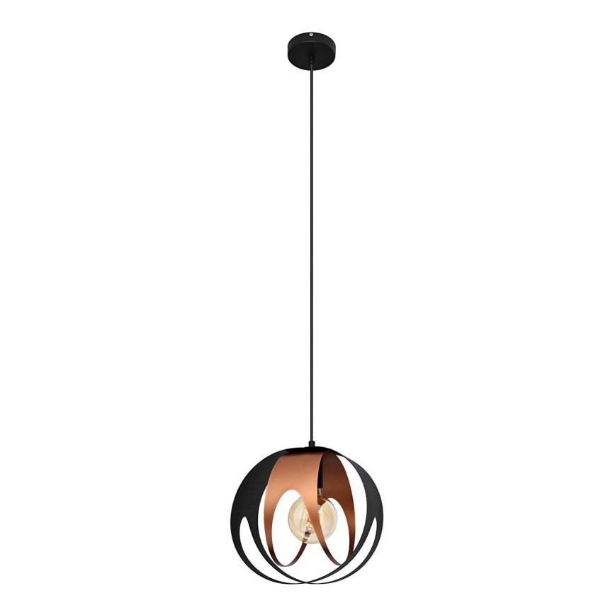 Lampadario a sospensione con filo MOONLIGHT 1xE27/15W/230V nero/rame