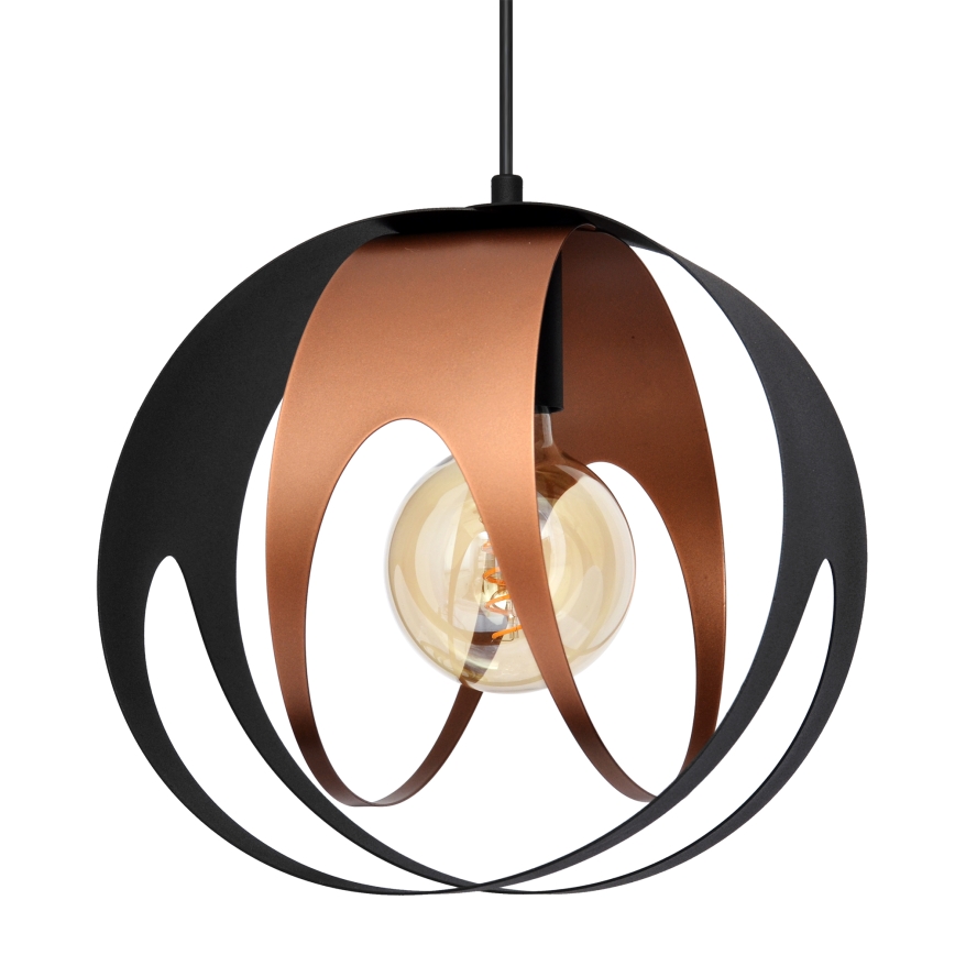 Lampadario a sospensione con filo MOONLIGHT 1xE27/15W/230V nero/rame