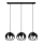Lampadario a sospensione con filo MOONLIGHT 3xE27/15W/230V nero