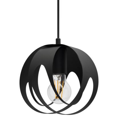 Lampadario a sospensione con filo MOONLIGHT 3xE27/15W/230V nero