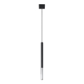 Lampadario a sospensione con filo MOSAIC 1xG9/12W/230V nero/cromo lucido