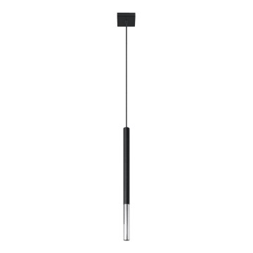 Lampadario a sospensione con filo MOSAIC 1xG9/12W/230V nero/cromo lucido