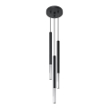 Lampadario a sospensione con filo MOSAIC 3xG9/12W/230V nero/cromo lucido